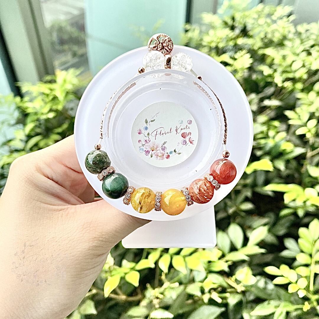 Earthy Rainbow Half-Bracelet