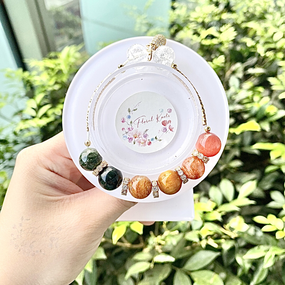 Earthy Rainbow Half-Bracelet