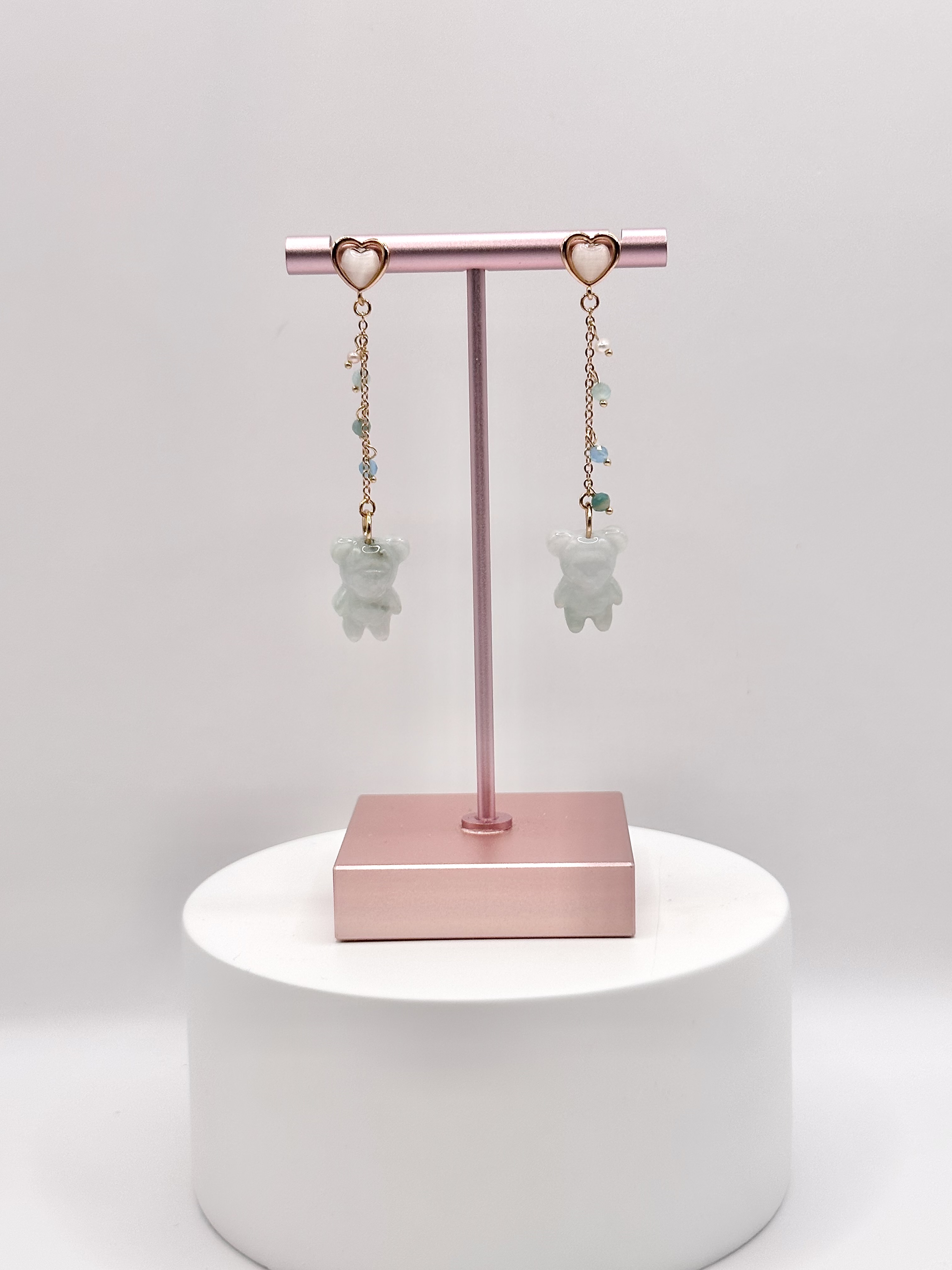 Jade Bear Candy Drops Earring