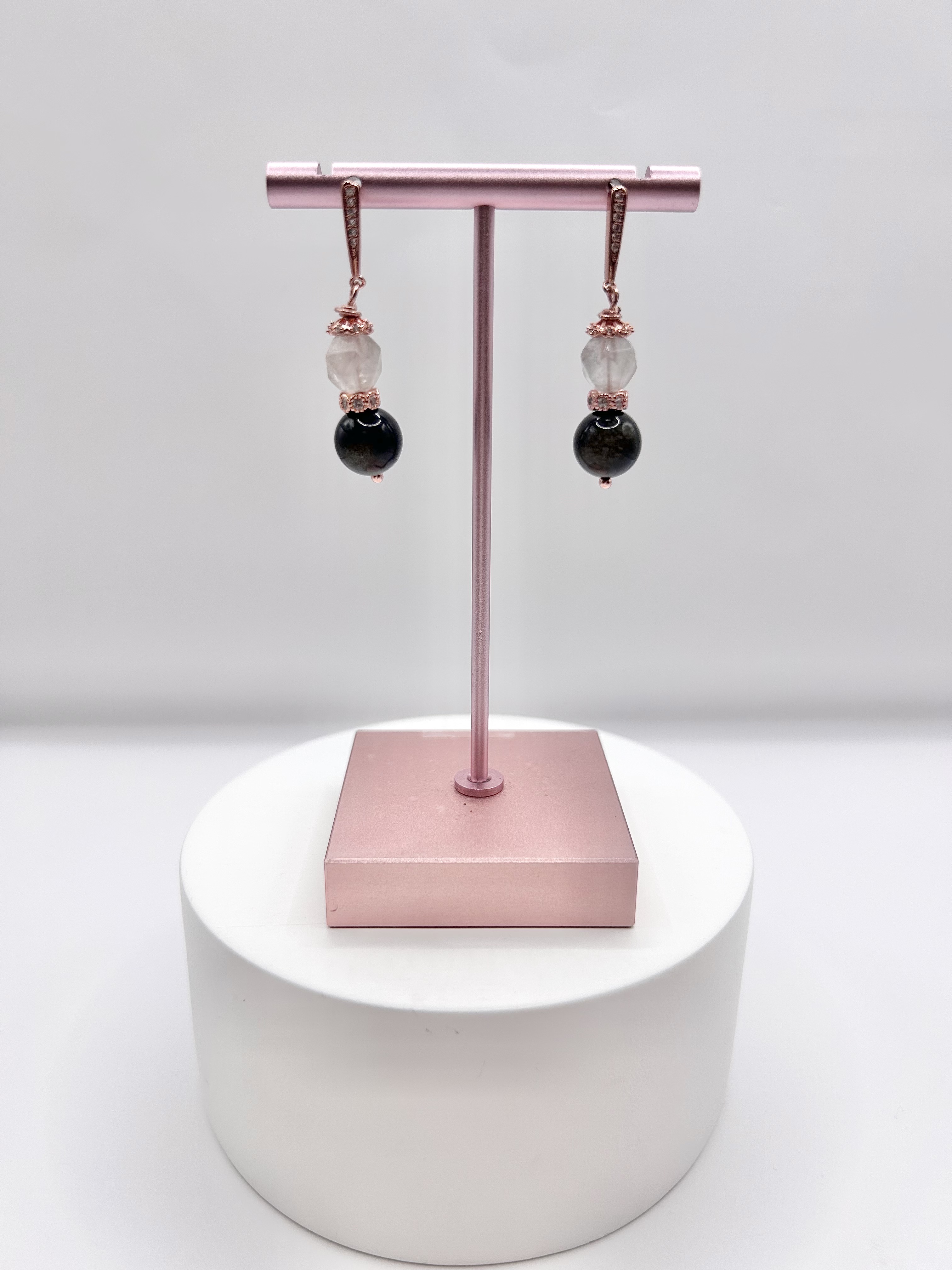 Rose Gold Earring Classic Duo