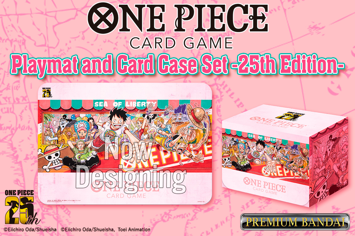 One Piece TCG 25th Edition Playmat and Card Case set