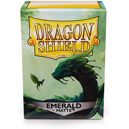 Dragon Shield 100 - Standard Deck Protector Sleeves - Matte Emerald