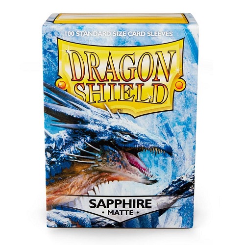 Dragon Shield 100 - Standard Deck Protector Sleeves - Matte Sapphire