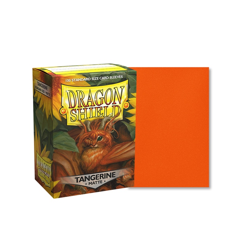 Dragon Shield 100 - Standard Deck Protector Sleeves - Tangerine Matte