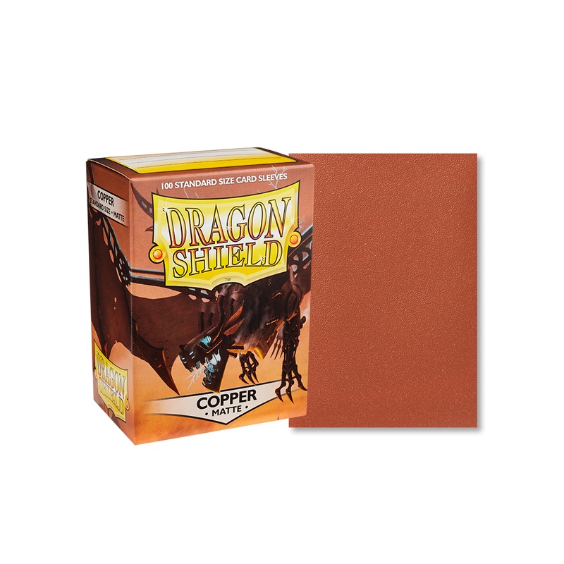 Dragon Shield 100 - Standard Deck Protector Sleeves - Copper Matte