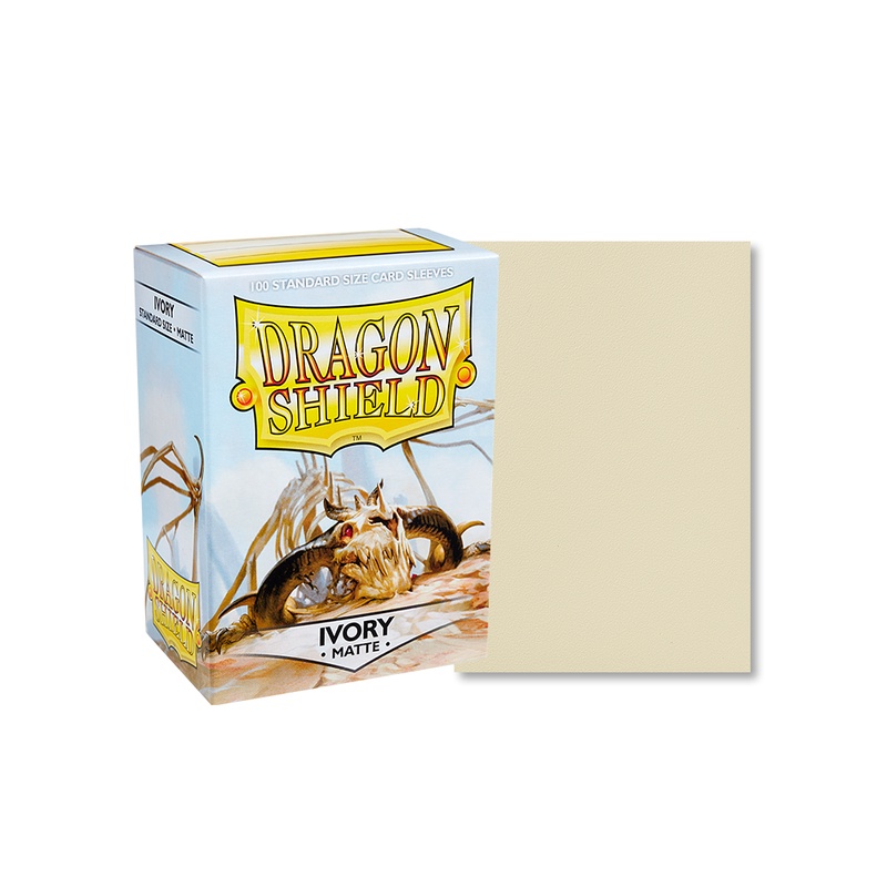 Dragon Shield 100 - Standard Deck Protector Sleeves - Ivory Matte