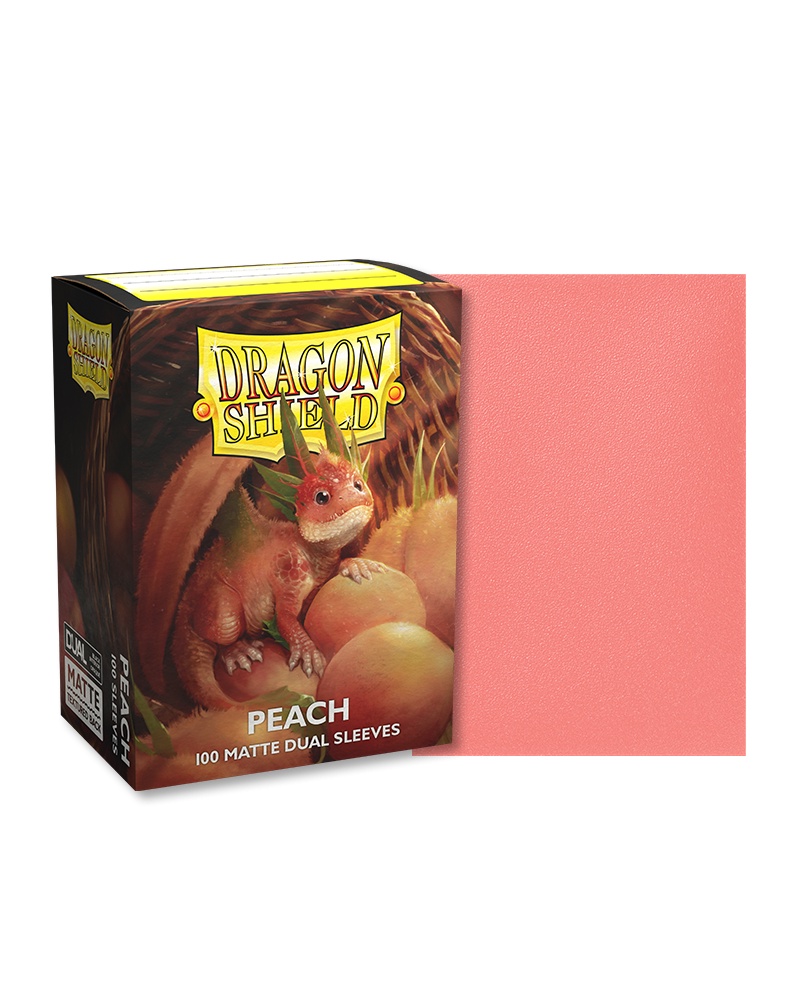 Dragon Shield 100 - Standard Deck Protector Sleeves - Peach Dual Matte