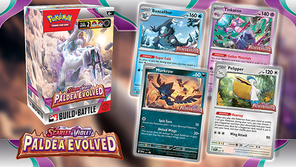 Pokémon TCG: Scarlet & Violet Paldea Evolved Build and Battle box