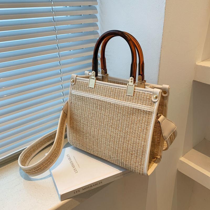 ウーブンバッグ大容量トートバッグ