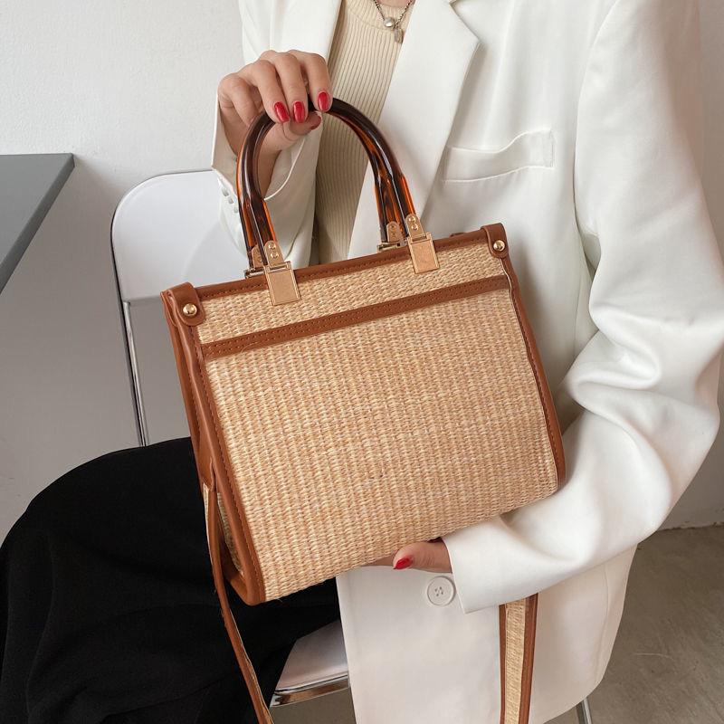 ウーブンバッグ大容量トートバッグ