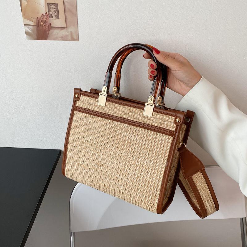 ウーブンバッグ大容量トートバッグ