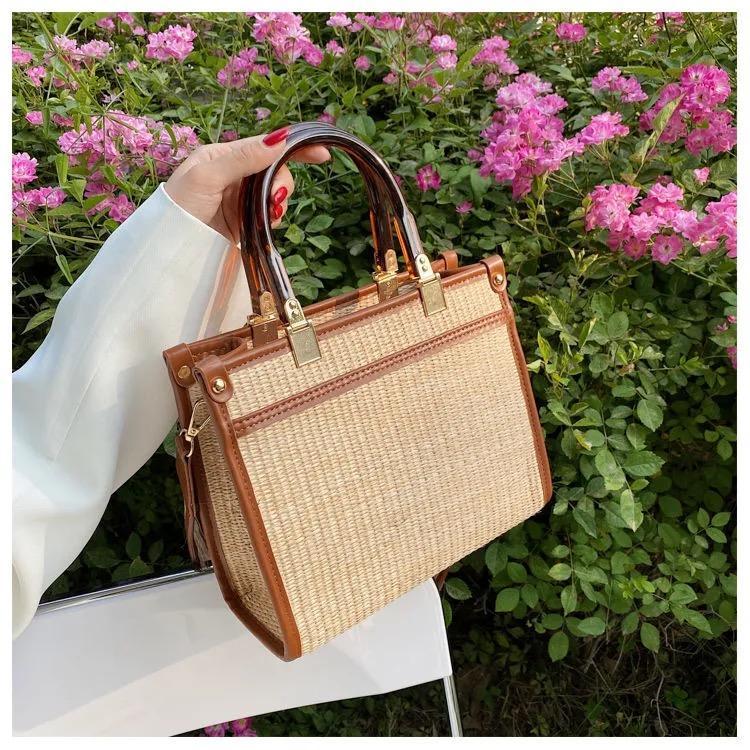 ウーブンバッグ大容量トートバッグ