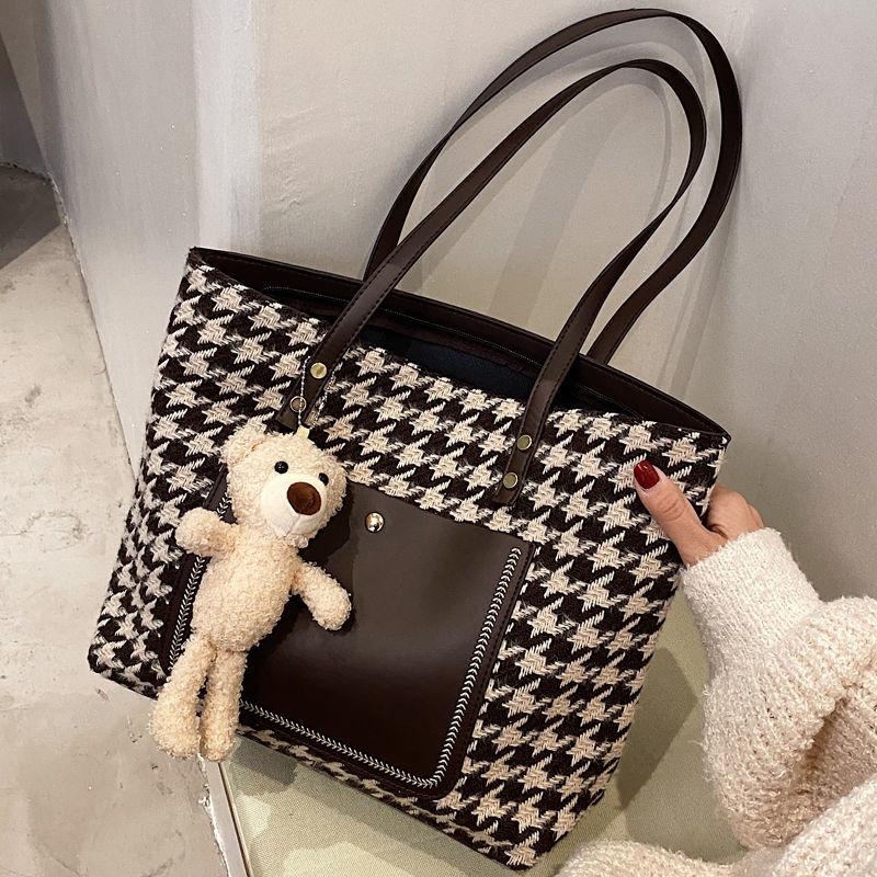 大容量キャンバスバッグベアトートバッグ