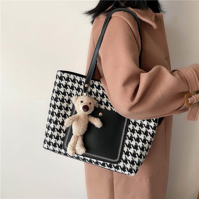 大容量キャンバスバッグベアトートバッグ