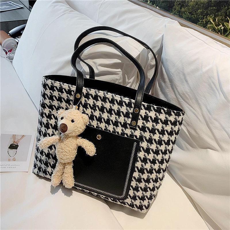 大容量キャンバスバッグベアトートバッグ