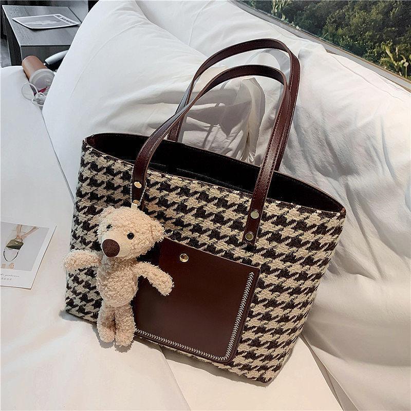 大容量キャンバスバッグベアトートバッグ