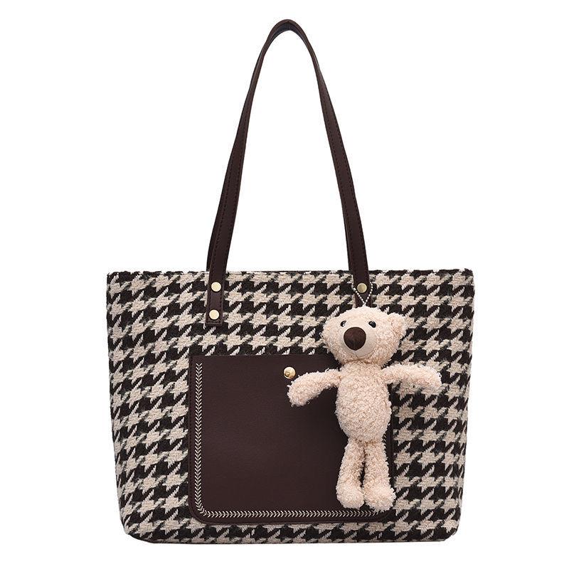 大容量キャンバスバッグベアトートバッグ