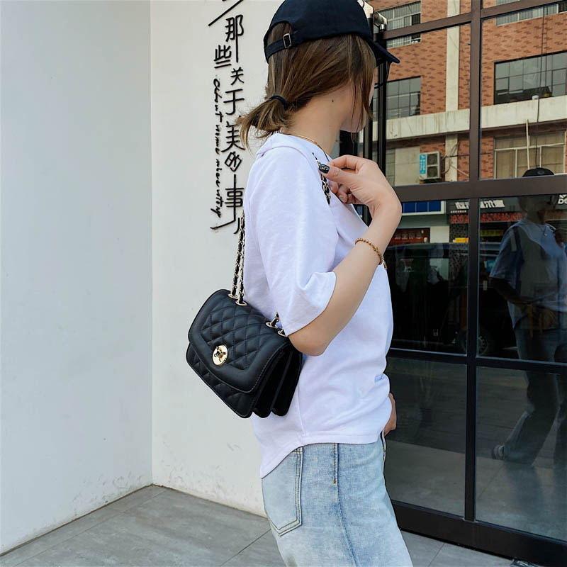 シンプルなワンショルダーチェーンバッグメッセンジャーバッグ