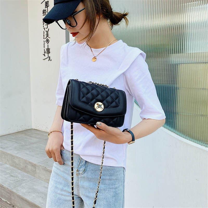 シンプルなワンショルダーチェーンバッグメッセンジャーバッグ