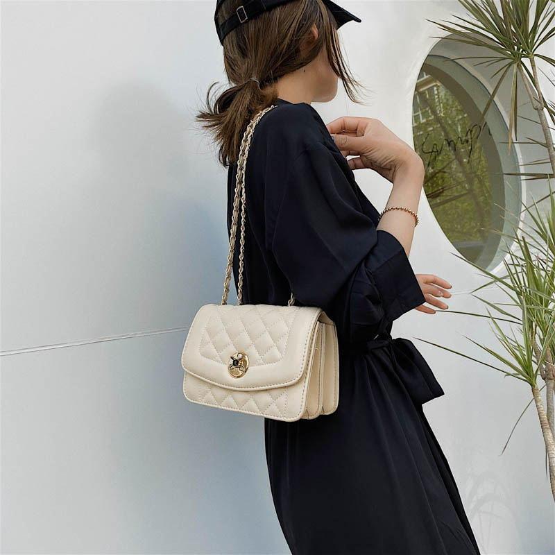 シンプルなワンショルダーチェーンバッグメッセンジャーバッグ