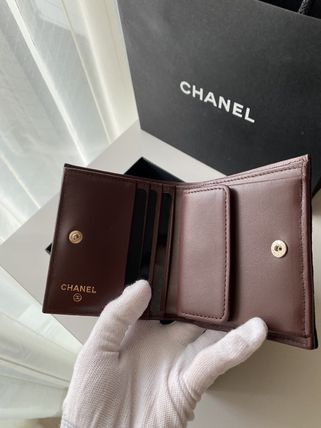 CHANEL 折りたたみ財布 CHANEL　スモール ウォレット　二つ折り　23p(3)