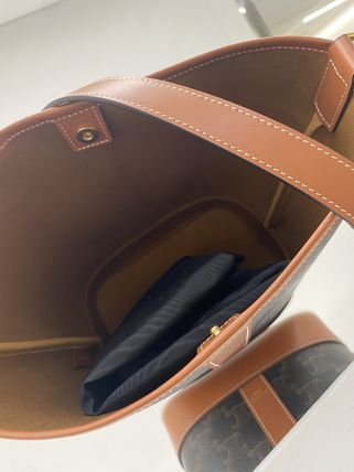 CELINE ショルダーバッグ・ポシェット CELINE【入手困難】スモールバケット/トリオンフキャンバス 全色(10)