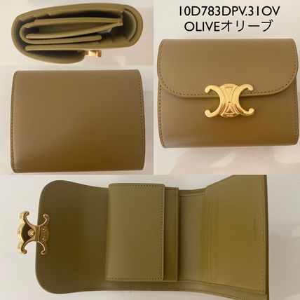 CELINE 折りたたみ財布 CELINE【入手困難】可愛い ★TRIOMPHE SMALL FLAP WALLET★ 全色(15)