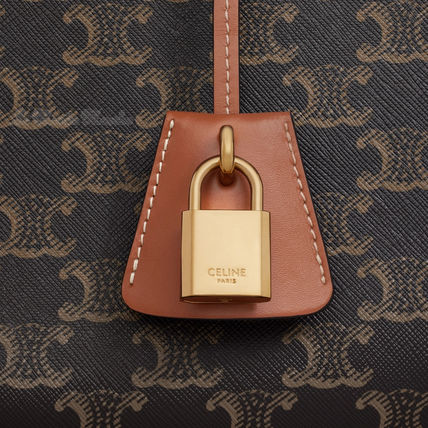 CELINE トートバッグ CLASSY掲載★【CELINE】ミニ ホリゾンタルカバ トリオンフバッグ(6)