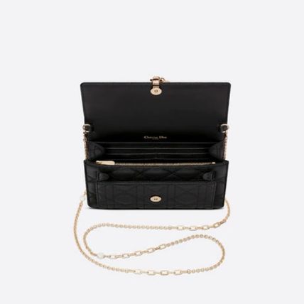 Dior ショルダーバッグ・ポシェット DIOR LADY DIOR チェーンポーチ カナージュ ラムスキン(5)