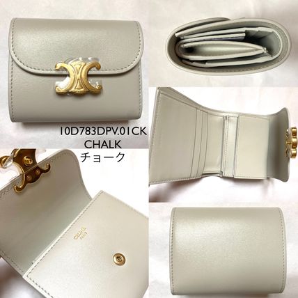 CELINE 折りたたみ財布 CELINE【入手困難】可愛い ★TRIOMPHE SMALL FLAP WALLET★ 全色(13)