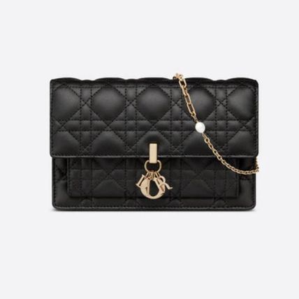 Dior ショルダーバッグ・ポシェット DIOR LADY DIOR チェーンポーチ カナージュ ラムスキン(3)