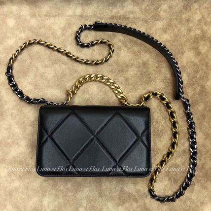 CHANEL ショルダーバッグ・ポシェット 国内即発 CHANEL19 チェーンウォレット 3WAY 入手困難(6)