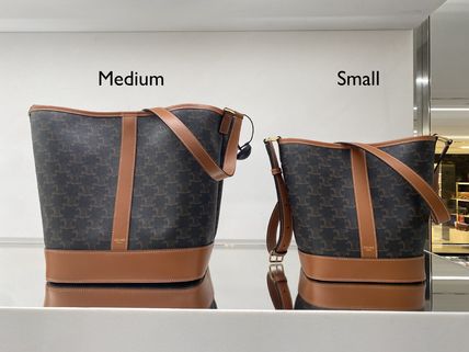 CELINE ショルダーバッグ・ポシェット CELINE【入手困難】スモールバケット/トリオンフキャンバス 全色(3)
