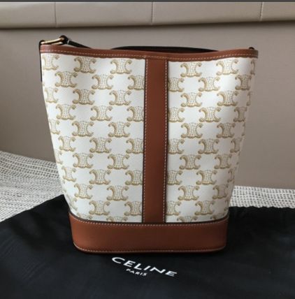 CELINE ショルダーバッグ・ポシェット CELINE【入手困難】スモールバケット/トリオンフキャンバス 全色(20)