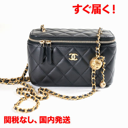 CHANEL ショルダーバッグ・ポシェット すぐ届く!【シャネル】ヴァニティーケース 関税込み CHANEL