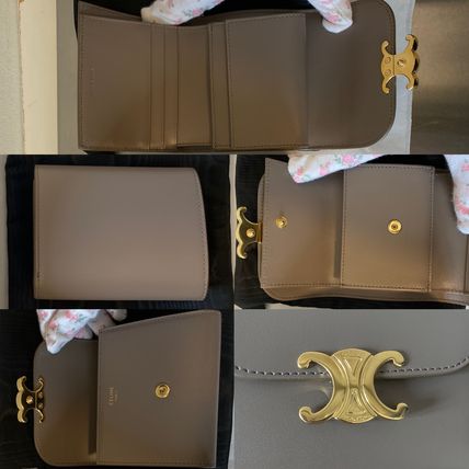 CELINE 折りたたみ財布 CELINE【入手困難】可愛い ★TRIOMPHE SMALL FLAP WALLET★ 全色(8)