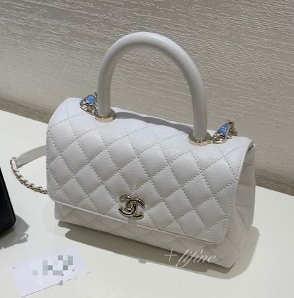 CHANEL ショルダーバッグ・ポシェット 【超入手困難☆在庫確保済！】CHANEL ココハンドル 24cm バッグ(4)