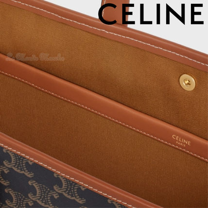 CELINE トートバッグ CLASSY掲載★【CELINE】ミニ ホリゾンタルカバ トリオンフバッグ(5)