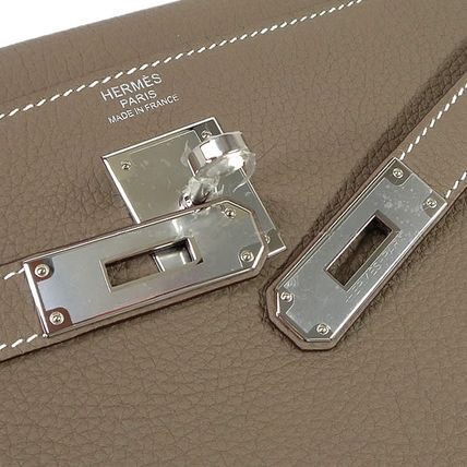 HERMES ハンドバッグ HERMES★ケリー32 レア トゴ エトゥープ シルバー金具★関税込み(3)