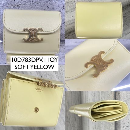 CELINE 折りたたみ財布 CELINE【入手困難】可愛い ★TRIOMPHE SMALL FLAP WALLET★ 全色(6)