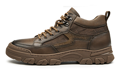 GIRAFFE x GOG Height Increasing Shoes Leather Casual Shoes Lace-up 6.5