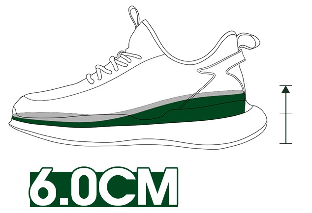 GIRAFFE x GOG Height Increasing Shoes Casual Shoes Lace-up 6cm