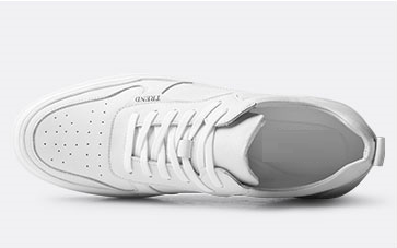 GIRAFFE x GOG Height Increasing Shoes Leather Casual Shoes Lace-up 8cm