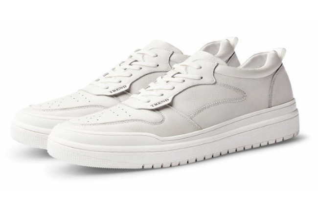 GIRAFFE x GOG Height Increasing Shoes Leather Casual Shoes Lace-up 8cm