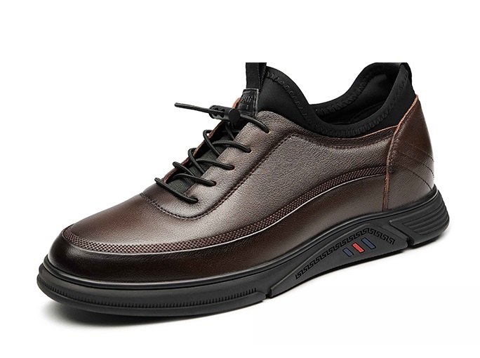 GIRAFFE x GOG Height Increasing Shoes Leather Casual Shoes Lace-up 6.5