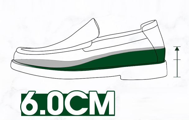 GIRAFFE x GOG Height Increasing Shoes Formal Dress Wedding Slip-On 6cm