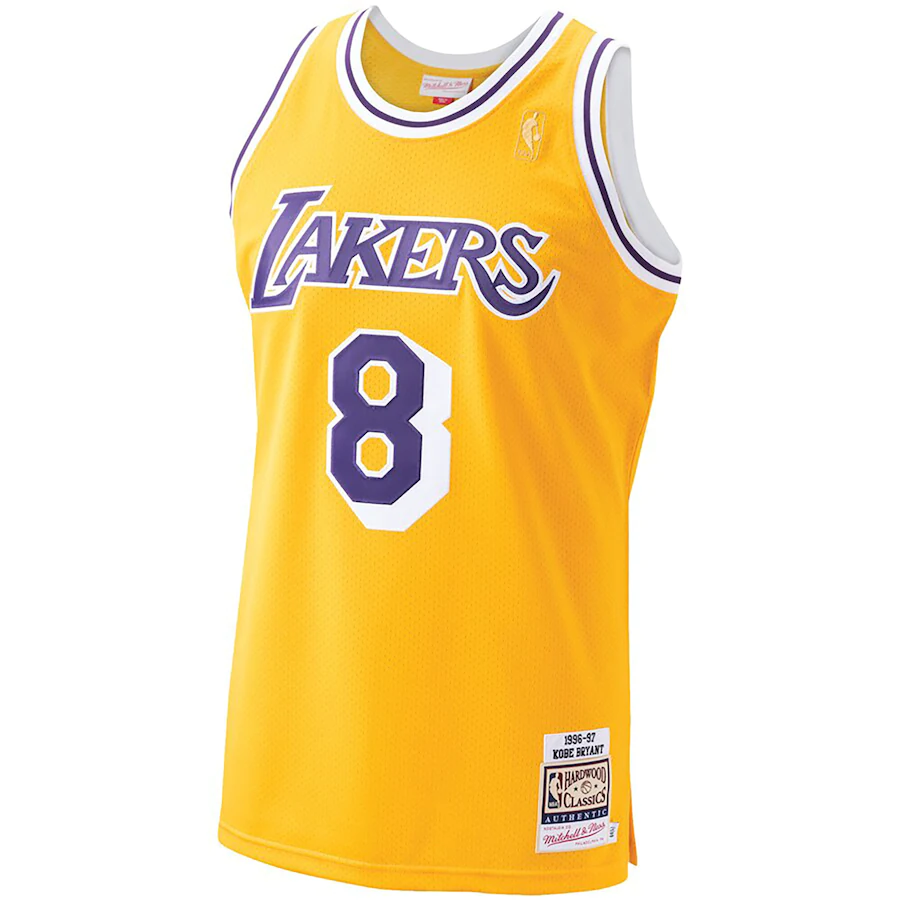 Los Angeles Lakers Kobe Bryant 1996 Home Authentic Jersey By Mitchell & Ness - Light Gold - Mens