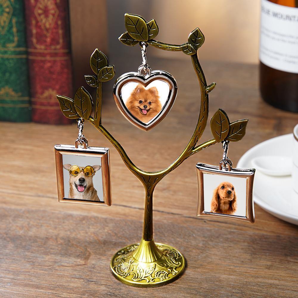 Custom Photo Frame Tree Shape Bronze Metal Creative Home Gifts for Pet - soufeelmy