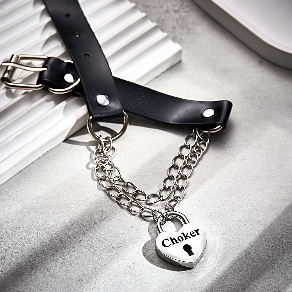 Custom Engraved Choker Love Key Fashion Exquisite Gifts - soufeelmy