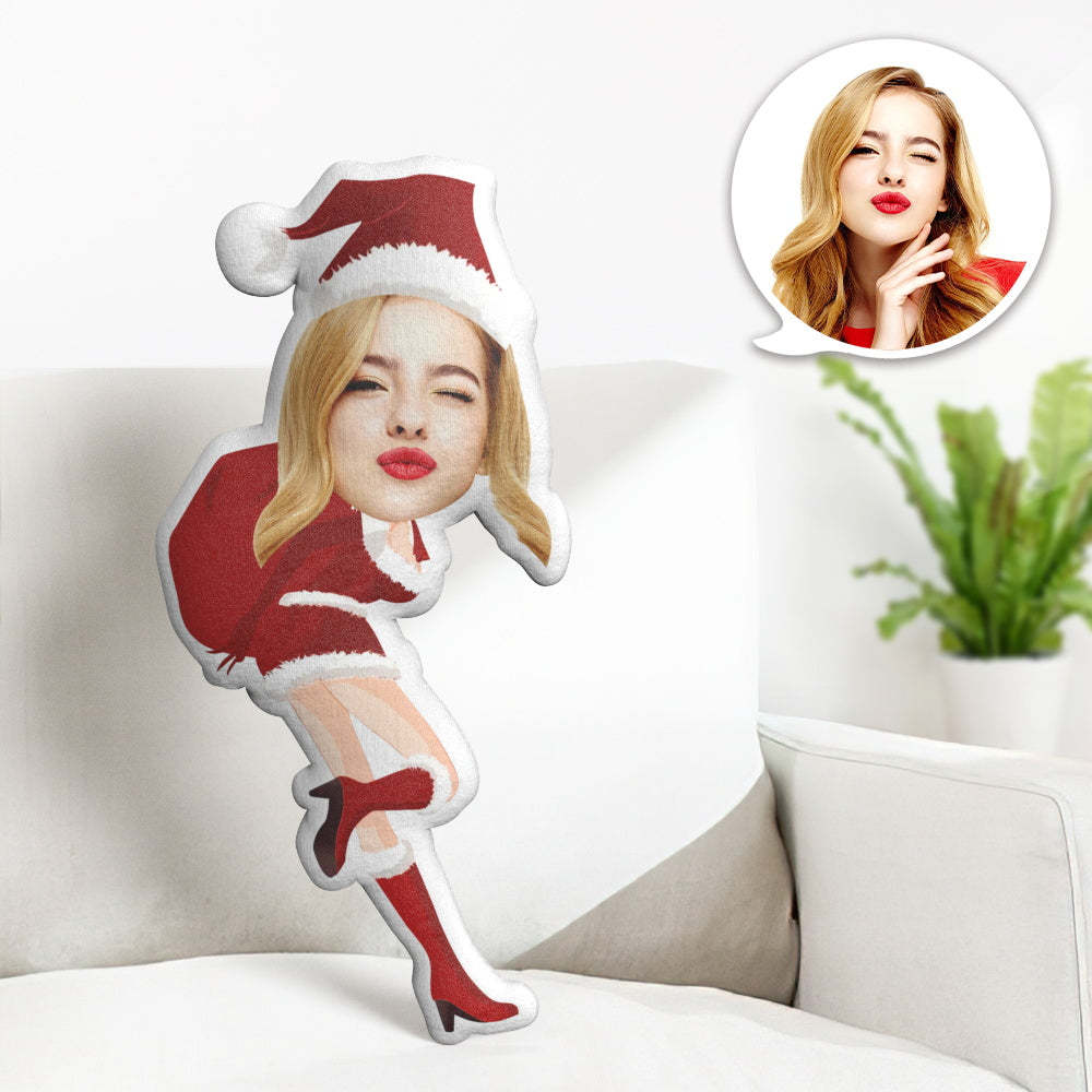 Christmas Gift Custom Minime Throw Pillow Personalized Christmas girl Minime Throw Pillow - soufeelmy